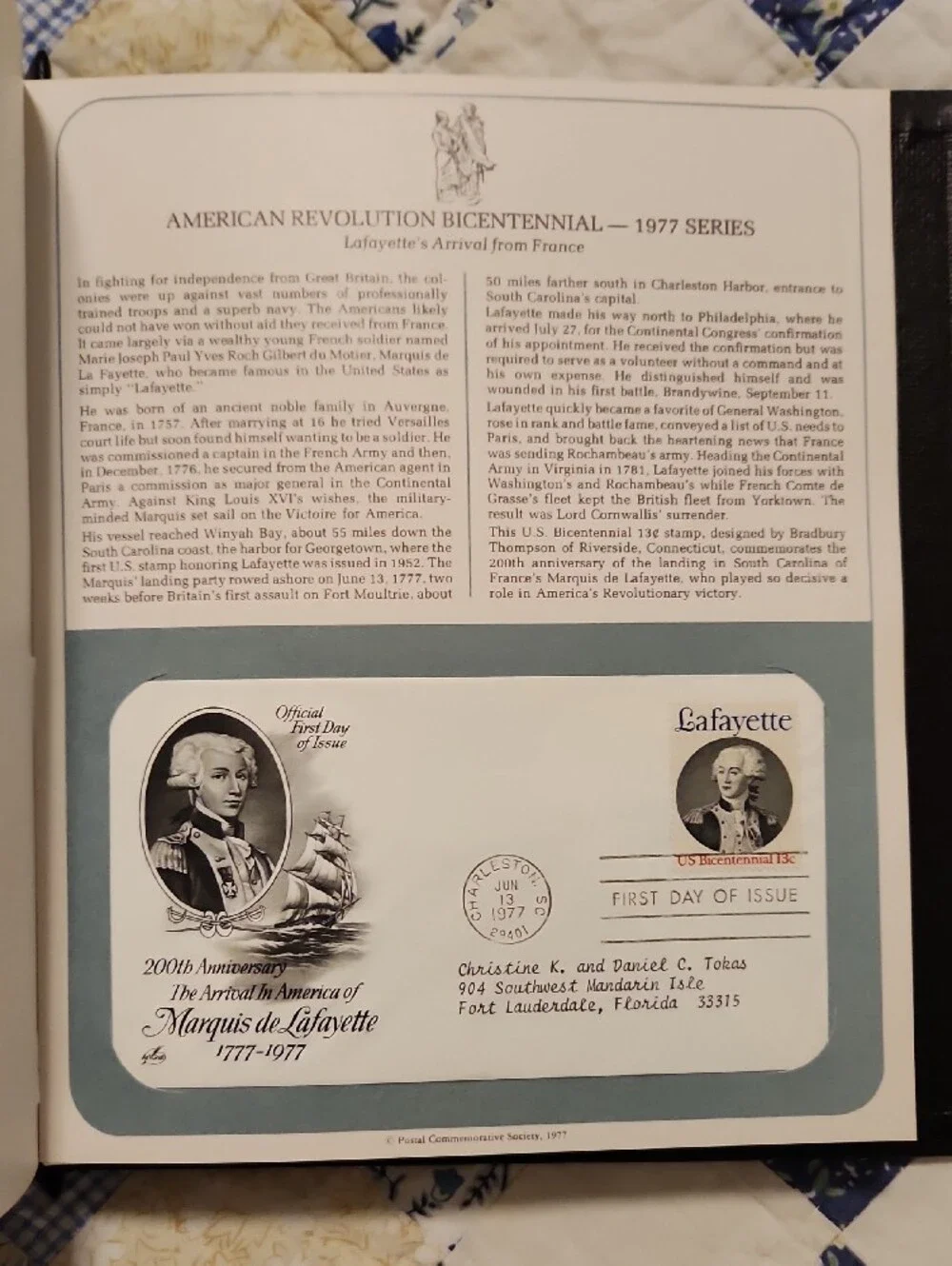 U.S. First Day Covers & Special Covers Collector Album - Black